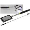ChiliTec Specchio telescopico con illuminazione a LED, allungabile, 28-88 cm, con impugnatura morbida, orientabile
