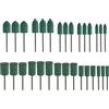 Create idea 30 Pezzi Punte Per Lucidatura In Gomma Forma Cilindrica A Cono Frese Per Lucidatura Ruota Per Gioielli Mandrino Da 3 Mm 4 Mm 6 Mm 8 Mm 10 Mm 12 Mm Testa