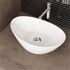 Waschbecken24 Lavabo da appoggio | qualità premium | facile installazione | design moderno (45 x 28 x 15 cm, bianco/A689)
