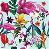 HotDecor Carta da parati con fiori di giungla, per mobili e armadi, colore blu/petrolio, decorazione autoadesiva, 60 cm x 300 cm