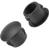 PATIKIL Tappi per fori in plastica 6mm(1/4) Foro Tappi, Tappi Copriforo 50pz Plastica Scatto Blocco Foro Tubo Inserto Fine Cappello per Acciaio Mobili Scherma Post Tubatura, Nero