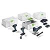 Festool Combo Set 18V per montaggi TID 18/TXS 18/PSC 420/TB M 137 | Avvitatore a percussione a batteria, trapano e seghetto alternativo a pendolo CARVEX - con Systainer & ToolBox TB M 137
