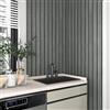 Yullpaper Carta Da Parati Autoadesativa Effetto Lamelle Legno Nero Grigio Per Armadi Cucina Pareti Vinile Adesivo Carta Da Parati Adesiva Muro Rotolo Pellicola Adesiva Per Mobili 40cm x 300cm