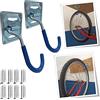 Parpyon® Porta biciclette da muro N. 2 gancio bici muro, portabici da tetto, porta bici, porta attrezzi da parete, porta biciclette da terra vari modelli (Parete/Muro)