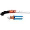 DUE BUOI KIT GIARDINAGGIO DUE BUOI CON FORBICE FORGIATA DOPPIO TAGLIO 133/20 E SEGHETTO PIEGHEVOLE RS180/18 PER LA POTA