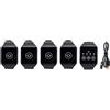 EMUKOEP Cercapersone da Polso Wireless, Cercapersone da Orologio per Ristoranti Efficiente di Chiamata Wireless Ideale per i Clienti del Personale del Ristorante e Comunicazioni Veloci (4 per 1)