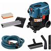Bosch Professional Asp. a Umido/A Secco Gas 35 M Afc (Incl. Bocch. a Lancia, Sacch., Rac., Set Bocch. Pav., 35 Mm Ø, 1 Filtro Piegh. Piatto Pes, Tubo Asp. 3X0,35 M, Tubo Fless. 5 M conBus. Portaut.)