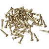 QUARKZMAN Chiodini in Ottone Piccoli 1.2x8mm per Decorazioni Fai da Te Immagini Decorative Scatole in Legno Accessori per la Casa 50pz
