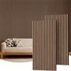 TONOR Pannelli Fonoassorbenti in Legno,Pannello Decorativi Mdf, Decorazioni Parete Interni, Boiserie Parete per Studio, Stanza, Camera da Letto, tv pareti,120x60-1.44㎡, 2 Pezzi, Noce