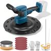 BORDRISE Levigatrice a batteria per cemento Makita 18 V, 38 cm | Senza batteria/caricabatterie, solo 3,6 kg, leggero e senza fili, piatto da 38 cm con 7 livelli (40-300 giri/min) per