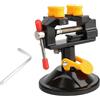 Generic Mini morsa da tavolo girevole a 360° in alluminio con base a ventosa, ideale per gioielli, orologi e lavoretti in noce, non richiede montaggio, strumento di precisione in alluminio