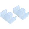 Linwnil 2 paraurti opachi per porta scorrevole della doccia, 44 mm (2 blocchi)