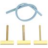 FTVOGUE Set Saldatore con Punta a T con Punte in Ottone e Silicone per Cavi a Nastro Flessibili per Riparazione LCD 30W 40W 60W