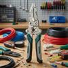 Generic Pinze pieghevoli multifunzione 18 in 1, resistenti, pieghevoli, per elettricisti, crimpatrice e acciaio ad alto tenore di carbonio, per tutti i lavori elettrici, spelafili di precisione, verde