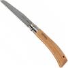 Opinel - Seghetto pieghevole N°12 - Lama seghettata di 12 cm in acciaio al carbonio, manico in legno di faggio, anello di sicurezza Virobloc - Ideale per giardinaggio e attività all'aperto - Garanzia a vita.