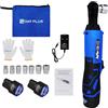 DayPlus Set di chiavi elettriche a cricchetto da 12 V, 2 batterie Li-ion 1,5 Ah, caricatore rapido, 3/8 2300 giri/min, 40 Nm 7'