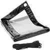 WOLTU Telone Trasparente in PVC con Occhielli Anti-UV 2x1m | 380g/m²; PVC; trasparente; con occhielli; anti-UV; per balcone/terrazza/serra