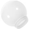 IMIKEYA Paralume Sfera da Esterno in Acrilico Bianco, 7,5cm | Copertura Globo, Diametro Interno Base 8cm, Luce Diffusa Decorativa, Facile da Montare e Rimuovere