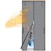 cimsfcor Tenda termica per porta, isolamento magnetico, in tessuto Oxford 210D, con fibbia, ispessita, antivento, impermeabile, per proteggere dal vento e il riscaldamento (100 x 220 cm)