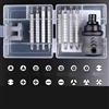 Generic Set di cacciaviti di precisione - Mini kit professionale di strumenti di riparazione magnetici per telefono, computer, orologio, laptop, occhiali, elettronica - 18 in 1 con cricchetto