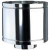 San Marco Comignolo In Acciaio Inox Monoparete Per Stufe A Pellet, Antivento, Terminale Antipioggia, Base Circolare Per Canna Fumaria, Stufa, Caldaia, Camino (100 MM)