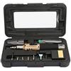 Regun Kit di saldatura del ferro, 10PCS HS-1115K Multi-Function Butano Gas Saldatore Ferro, Kit di saldatura a batteria della torcia, per la ricerca di riscaldamento del laboratorio (oro)