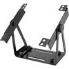 Generic Supporto per ventola girevole in lega di alluminio, staffa regolabile a 360° per ventole per computer da 120 mm e 140 mm, facile installazione per scrivania, montaggio a parete e soffitto (nero)