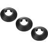 PATIKIL 3pz Coperture Copri Tubi per Tubo Acqua 20mm Rosetta Termosifoni, Copricalorifero Termosifone Plastica Accessori Termosifoni per Tubi Riscaldamento Scudo Collare Parete, Nero