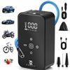 ZENVY Compressore IMR18650 Portatile Senza Fili 140 PSI, Gonfiatore Pneumatici Auto Moto Bici con Doppia Batteria 3900 mAh x2, Arresto Automatico, Display Digitale LED, Luce SOS, Power Bank