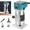 ZPYXBH Fresatrice Rifilatore Per Legno, 800W Rifilatore Fresatrice Verticale Per Legno, Elettrica Fresatrice Fresa, 30000Giri/Min Legno Trimmer, 6 Velocità Variabili, Rifilatore Per Legno Sola Mano