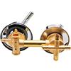 AFRUDDR Miscelatore doccia con deviatore 2/3/4/5 vie Vite uscita acqua | Filettatura interasse 10 cm 12,5 cm valvola miscelatrice ottone bagno doccia miscelatore rubinetto doccia cabina doccia