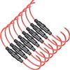 Guuzi 8 Pezzi 32 V 20 A 6 × 30 mm AGC Portafusibili Tipo a Vite in Linea con Filo 16 AWG