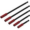 BADCRIS 5 Portainserti Magnetico per Avvitatore 1/4, 50/60/100/150/300 mm | Prolunga Magnetica Esagonale, Porta Inserti Magnetico in Acciaio Cr-V per Trapano, Fai da Te e Riparazioni, Cambio Rapido