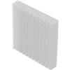 Shanrya Radiatore di raffreddamento in alluminio, scheda radiatore di calore universale multi compatibile 120 mm x 120 mm x 20 mm per amplificatore per CPU(bianco)