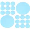 SHINEOFI 20 Pezzi Pellicola Adesiva Blu PET Rotonda per Lampade e Faretti | Filtro Luce Uniforme, Installazione Autoadesiva, per Soggiorno e Camera da Letto, Atmosfera Morbida