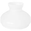 arterameferro Paralume Vetro di ricambio per lampade e lampadari In ferro ed ottone diametro base 14 cm Bianco LAtte