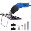 Komsepor 200W Taglierina Elettrica a Caldo per Schiuma con 5 Lame al Nichel-Cromo 0-600℃ 220-240V con Sistema di Raffreddamento per Polistirolo (Raffreddamento ad Aria Blu 200W+Slot)
