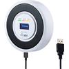 ourjob Rilevatore di Gas Combustibile-Ourjob, GPL/Gas naturale/Rilevatore di gas di carbone Sensore USB alimentato Allarme Gas Metano Rilevatore fughe di gas con allarme acustico e Display digitale (Bianco)