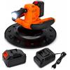 TANIASHOP Cazzuola Levigatrice Frattazzo Frattone Elettrico a Batteria con 2 Batterie 198V 6Ah Disco Ø380mm 6 Velocità 300-600 RPM Luce LED per intonaco Rasante Stucco