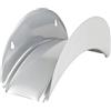 GardenMate - Supporto per tubo da giardino in metallo, argento, 100% metallo, resistente alla corrosione, montaggio a parete, 1 gancio, 28cm x 13cm x 13cm, 3 kg max