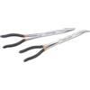 BETA - Set 2 Pinze a Becchi Mezzotondi Lunghissimi Zigrinati con Doppio Snodo e Manici in PVC Antiscivolo, Pinze Professionali per Accessi Difficili, Manutenzione Tecnica, 1009L/DP-S2
