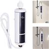 Bazargame Scaldacqua elettrico istantaneo doccia bagno mini scaldabagno elettrico con indicatore LED e soffione doccia (3500 W)