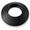 TYGERIX® Rosone Coprimuro Nero in Silicone per Tubi da 130 mm | Rosetta Flessibile Copriforo da Muro per Canna Fumaria di Stufe a Legna, Pellet e Caldaie | Altissima Resistenza al Calore | Il Top