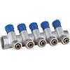 Aqua Heating Collettore Acqua 1" X 16 Mm Pex Collettore Dell'Acqua Fredda Potabile In Ottone 5 Circuiti