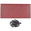 FERROELETTRA Pannello Portautensili 980x460mm in Lamiera Verniciata - Kit Ganci Incluso - Pannello Porta Attrezzi da Parete per Organizzazione Utensili - Parete Attrezzata Officina (1, Rosso)