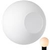 TOGEVAL Paralume Sferico in Vetro Bianco Opaco per Plafoniera e Lampada | Luce Morbida e Trasmissione Elevata, Design Minimale Rotondo, Diametro Interno 6-7cm, Salotto e Camera