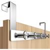 Menz Appendiabiti da porta da appendere in acciaio inox - stabile appendiabiti da porta con gancio rotondo per porta appendiabiti, pratico gancio per porta sulla porta