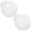 Generico Paralume a Globo in Acrilico 15cm, 2 Pezzi Ricambio per Lampada | Sfera Bianca Rotonda, Protezione della Luce, Semplice Installazione e Rimozione, per Salotto e Lampione Esterno