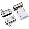 SEIWEI Set di cerniere in vetro, in acciaio inox senza cornice per porta mobile con chiusura magnetica a tocco per vetro da 5-8 mm