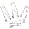 MISETA 60 x 22 mm, clip a molla da incasso, confezione da 10 accessori per illuminazione da incasso a diodi di fissaggio per lampada da soffitto (dimensioni : 65 x 23 mm)